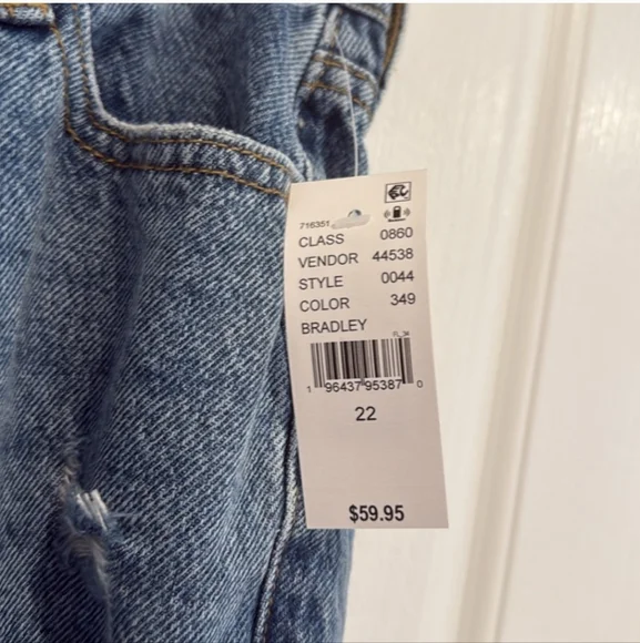 Pacsun 90s Mid Rise Straight Leg Jeans Sz 22 NWT MSRP $60 - Picture 6 of 8